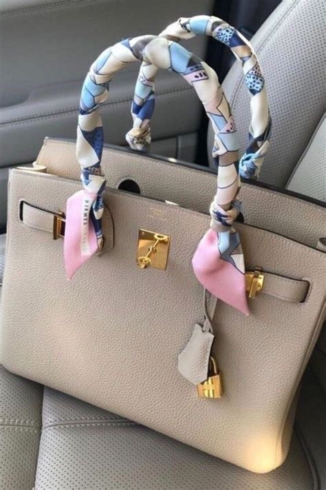 Hermes twilly on bag